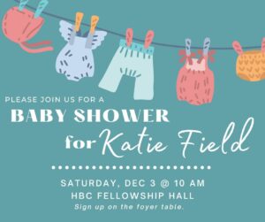 Baby Shower @ HBC Fellowship Hall